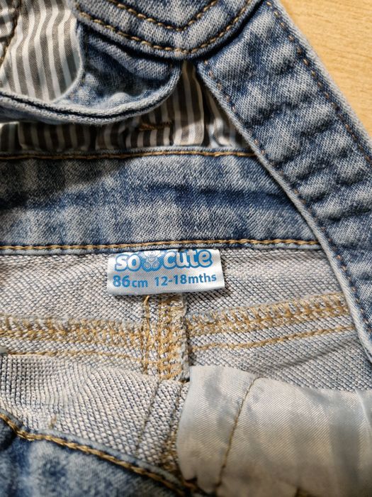 Spodnie ogrodniczki jeans