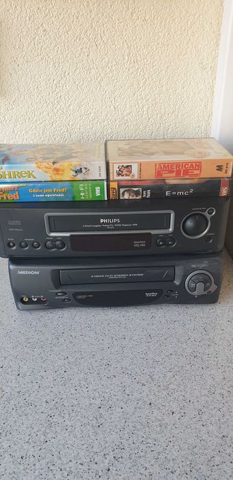 filmy taśmy, kasety vhs i 2szt.magnetowidów okazja !