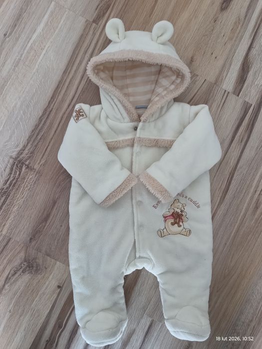 Kombinezon pajacyk  3-6 miesiący biały kubuś puchat