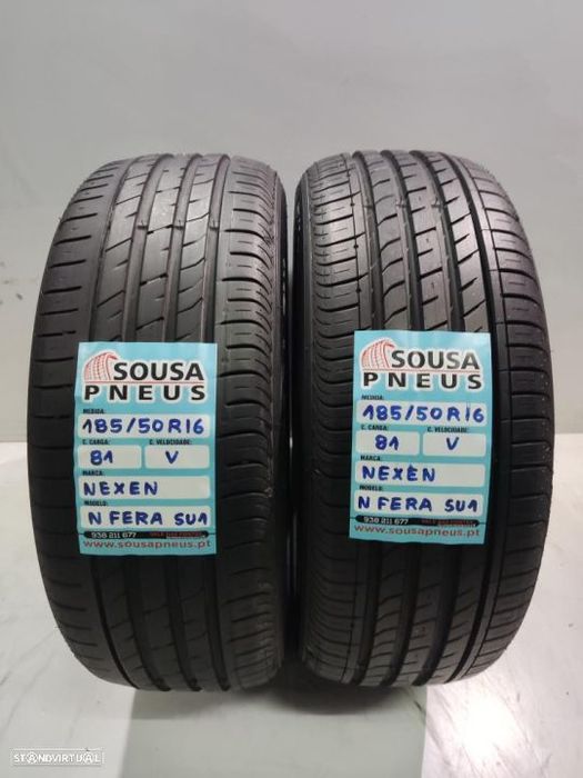 2 pneus semi novos 185-50r16 nexen - oferta dos portes