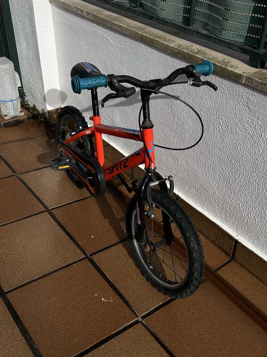 Bicicleta criança roda 16 spitz rush 160