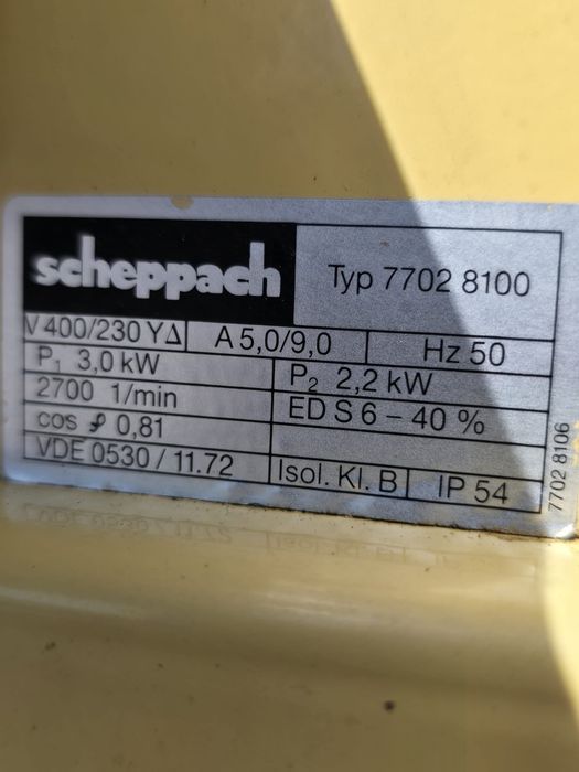 Heblarka grubościówka strugarka wyrówniarka Scheppach  HMS 260