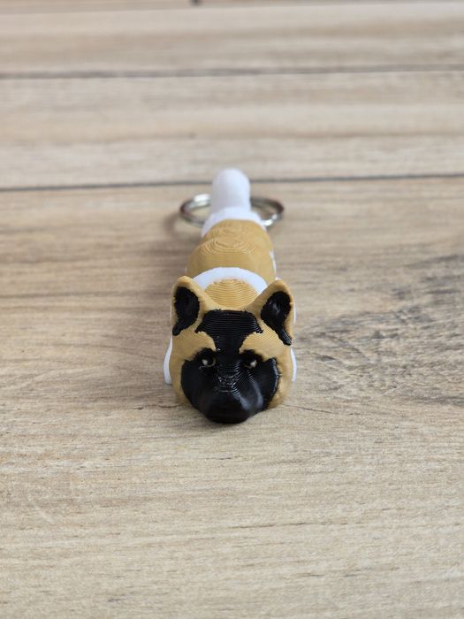 Breloczek Akita 3d - Seria Psów Brelok Druk3d fidget Keychain