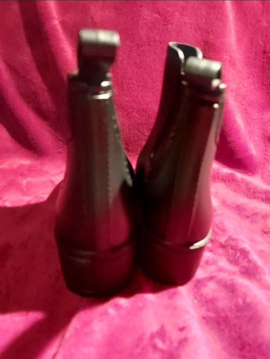 LONDON REBEL kalosze botki czarne 38 UK 5 chelsea black NOWE