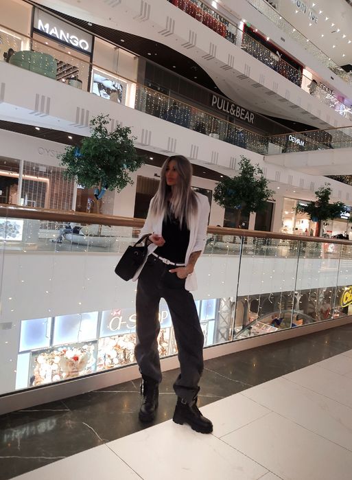 Джинсы baggy  черные