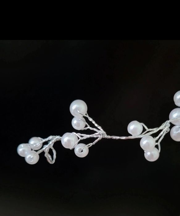 Gałązka ślubna ozdoba biżuteria ślubna włosy