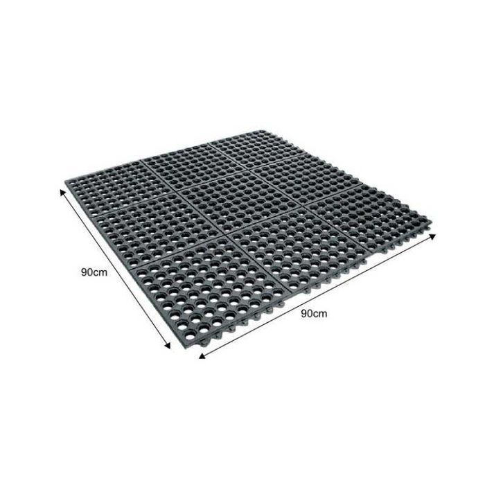 Mata Gumowa Okta 90x90 Cm H 15 Mm modułowa czarna nowa