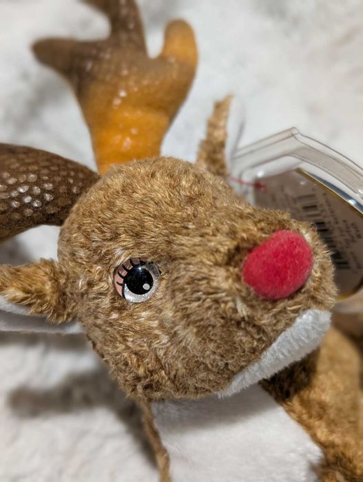 TY Beanie Babies Roxie renifer z czerwonym nosem 2000