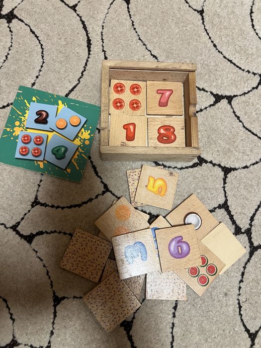 Развивающие пазлы из дерева монтессори