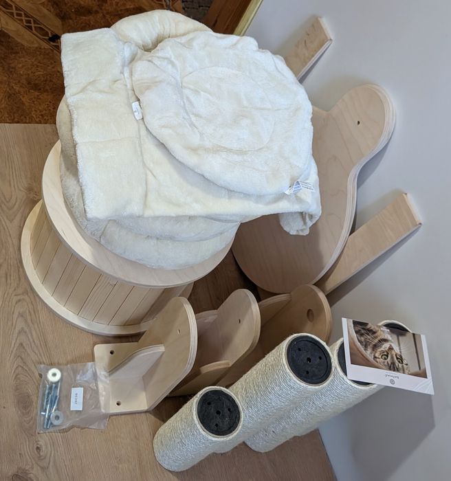 Natural Paradise Magnolia Drapak dla Kota Ścienny 200cm DUŻY SOLIDNY