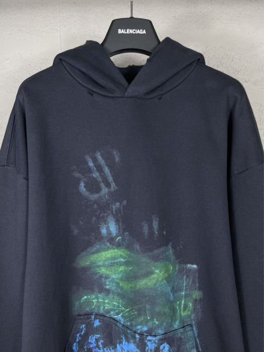Худи BALENCIAGA оверсайз унисекс черная