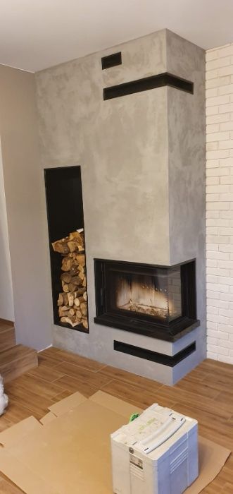 Kominek narożny kompleksowy MONTAŻ 10 lat gwar - serwis - RÓŻNE OPCJE