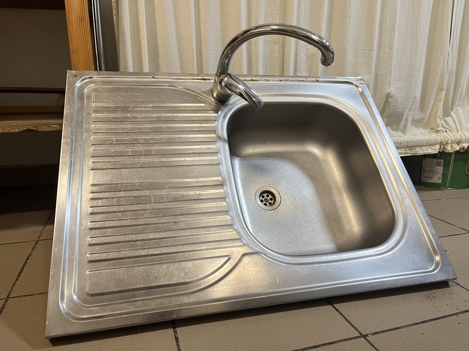 Zlew + bateria z syfonem