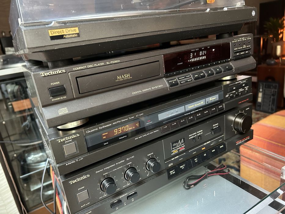 Aparelhagem vintage completa da Technics. Como nova.