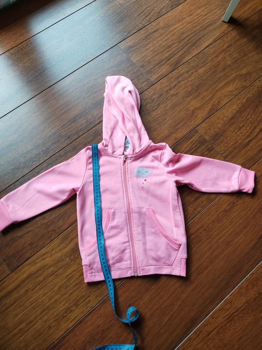 Bluza ciepła z kapturem zasuwana r.92