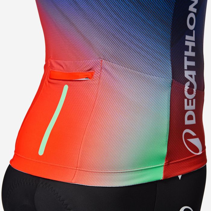 Camisola de Ciclismo de Estrada de Manga Curta, RCR-R DECATHLON CMA