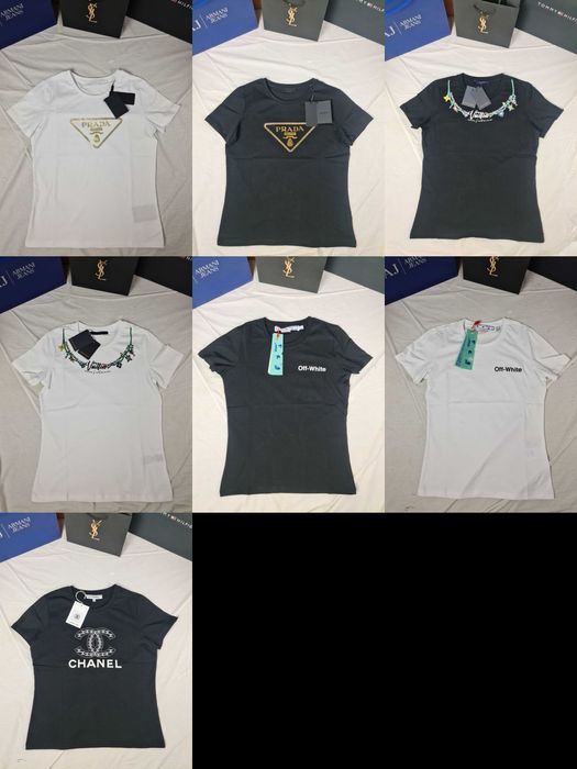 Koszulka damska off prada nowość louis vuitton shirt hit