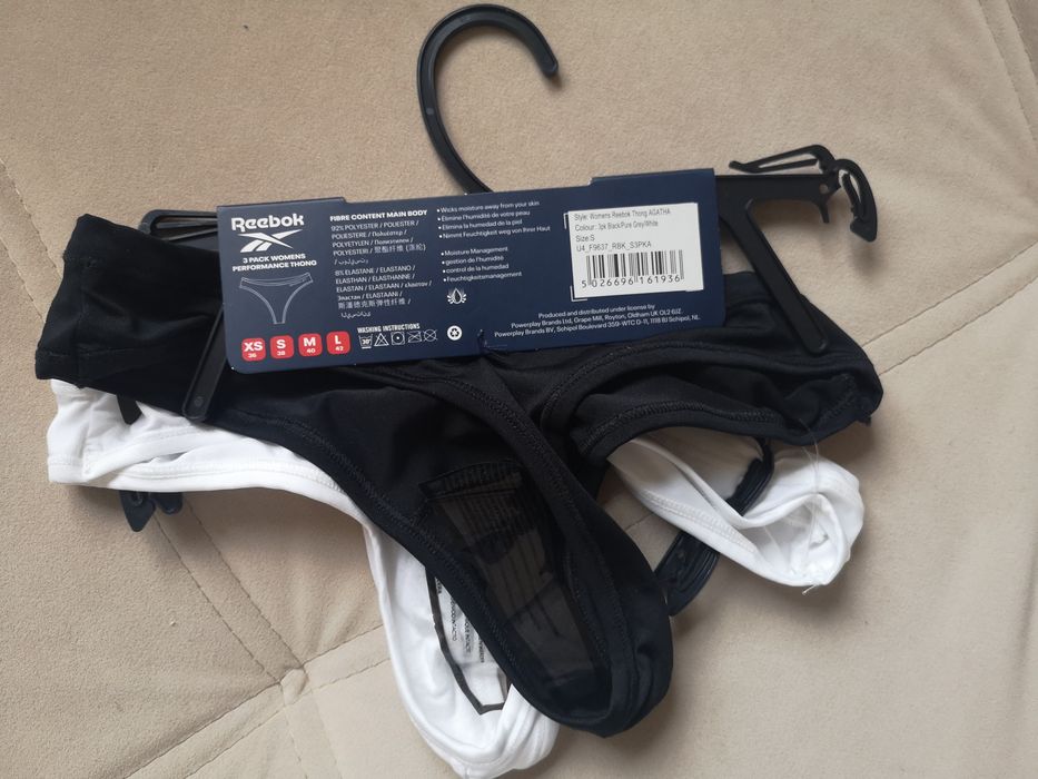 Stringi, majtki damskie Reebok/ S/36-38/2-pak/nowe