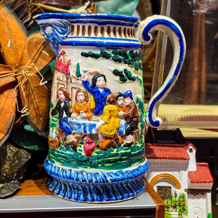 Jarro Cerâmica Aveiro 1939 – Cena Popular com Mascarão