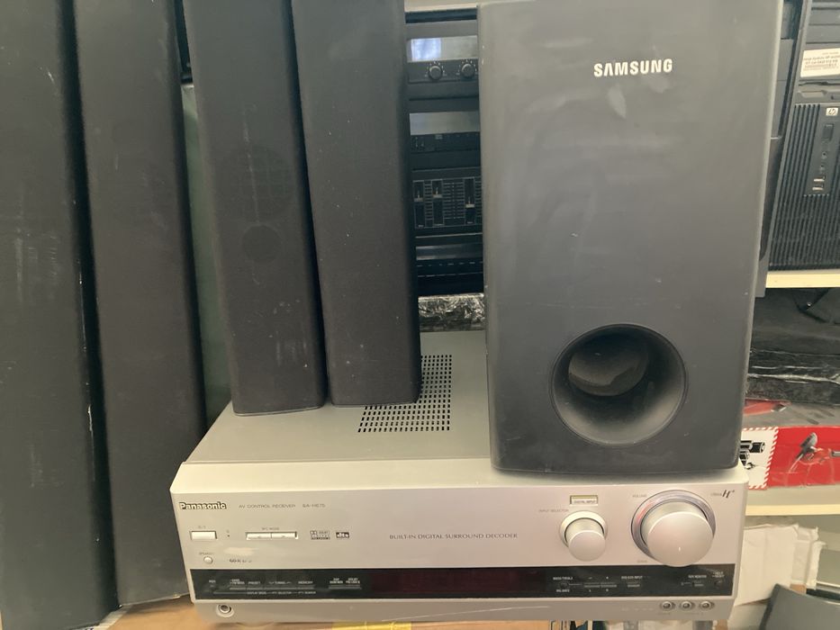 Amplituner Panasonic + głośniki Samsung