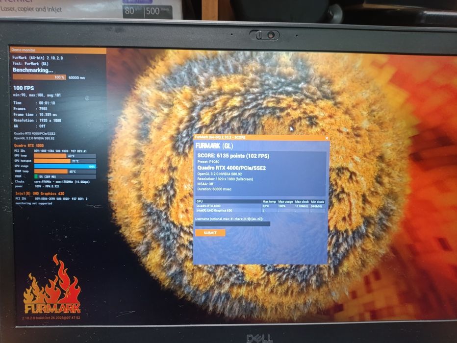 Dell / i9-9980HK / 1TB / RTX 4000 8 gb, 256 bit, RT, DLSS/ 32GB: 22 900 ...