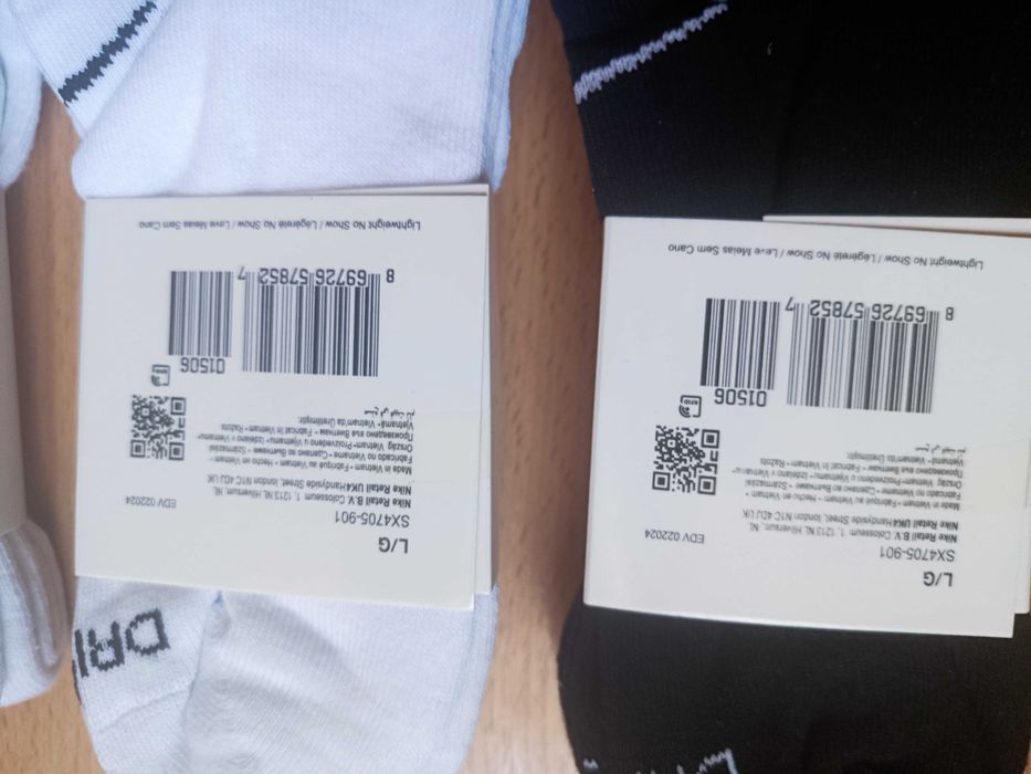 Oryginalne skarpetki Nike długie, stópki różne rozmiary!