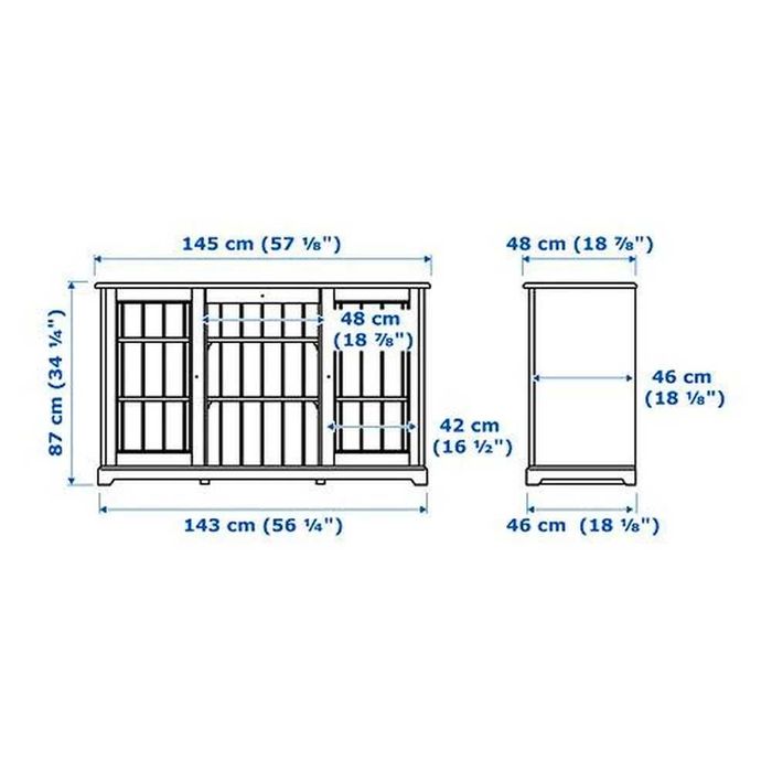 Aparador IKEA LIATORP Branco – 145 cm – Excelente Estado