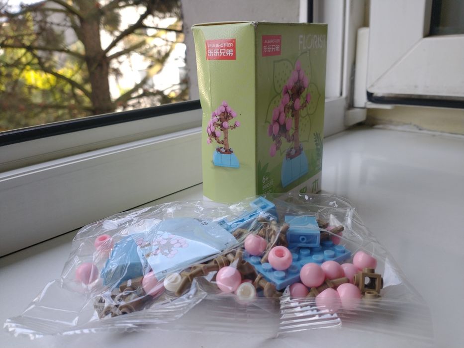 Klocki figurka 3d lego Bricks florist drzewko szczescia