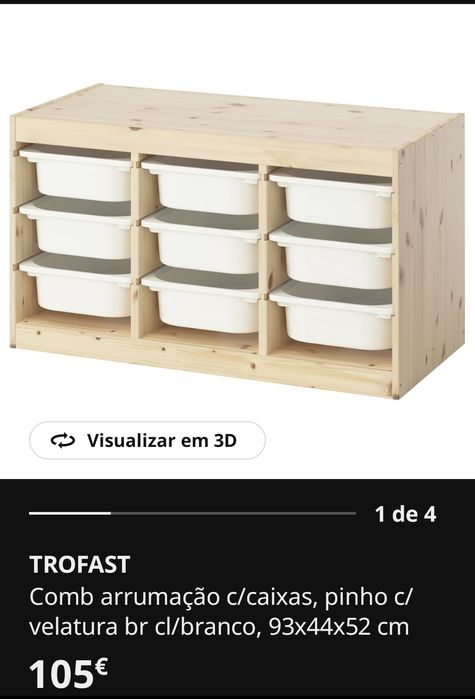 Móvel arrumação ikea
