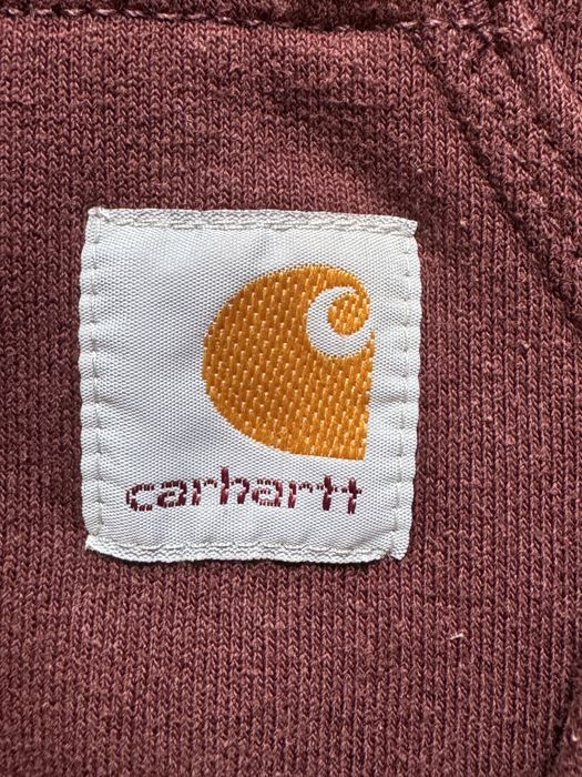 Кофта Carhartt Logo Loose Fit Burgundy Red Hoodie