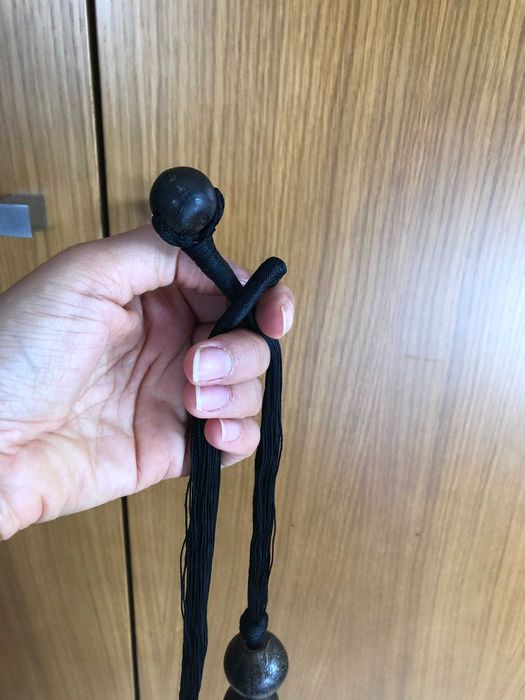 Colar em madeira e tecido