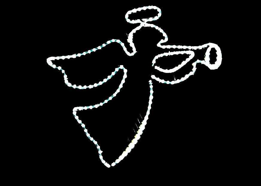 ANIOŁ Typ 1 Dekoracja latarniowa dwustronna LED