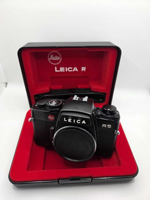 Aparat Analogowy Fotograficzny Leica R5 na kliszę + Pudełko + Pasek