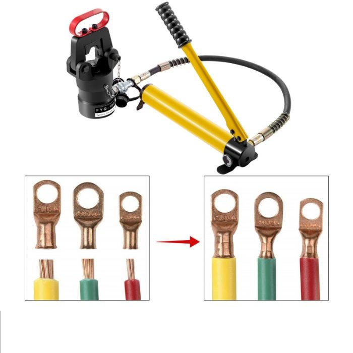 Alicate cravar terminais hidraulico 18 ton 16 a 500 mm