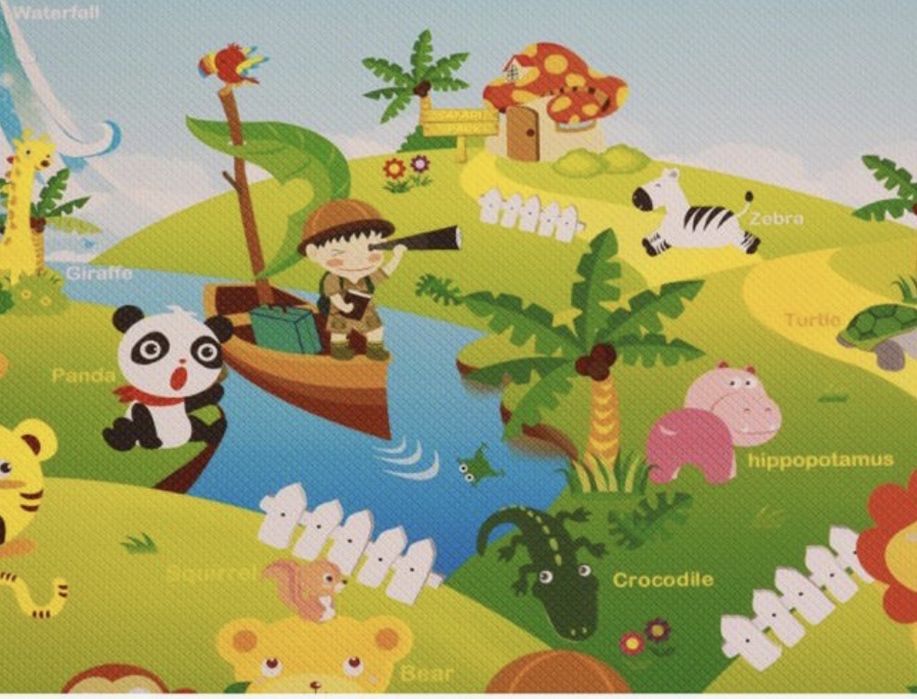 Двосторонній розвиваючий килимок Dwinguler "Safari"