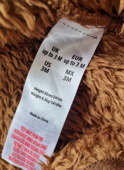 Onesie pajac Chewbacca Wookie dla niemowląt rozm. 3m