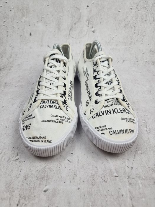 Trampki Męskie Calvin Klein Ck 43 buty sportowe wyjściowe Białe