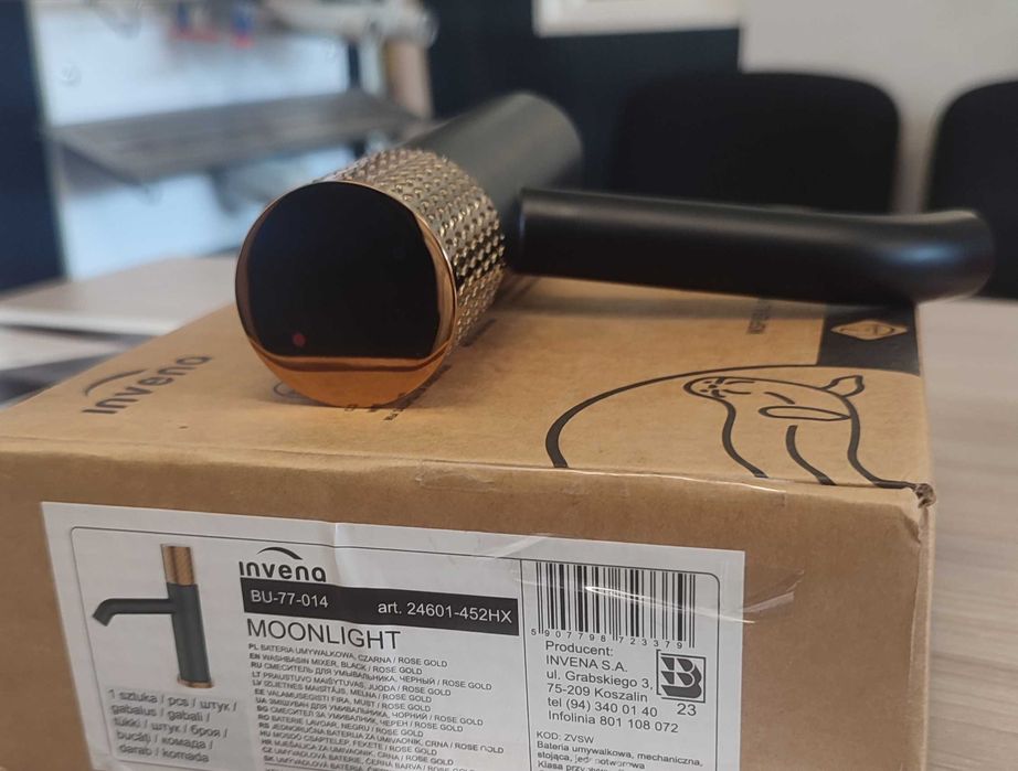 Bateria umywalkowa Moonlight czarny/rose gold BU-77-014-V