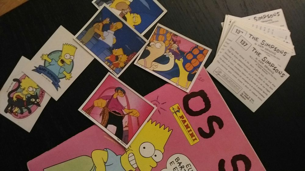 Caderneta Panini Simpsons - 1991