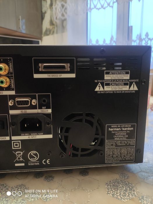 АВ ресивер. Harman kardon avr 265/230
