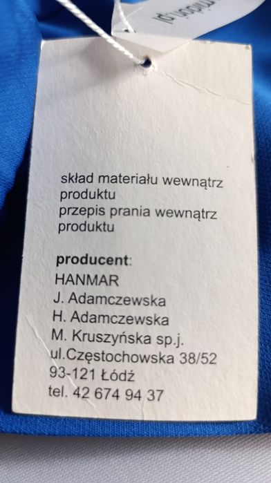 Komplet szafirowy damski