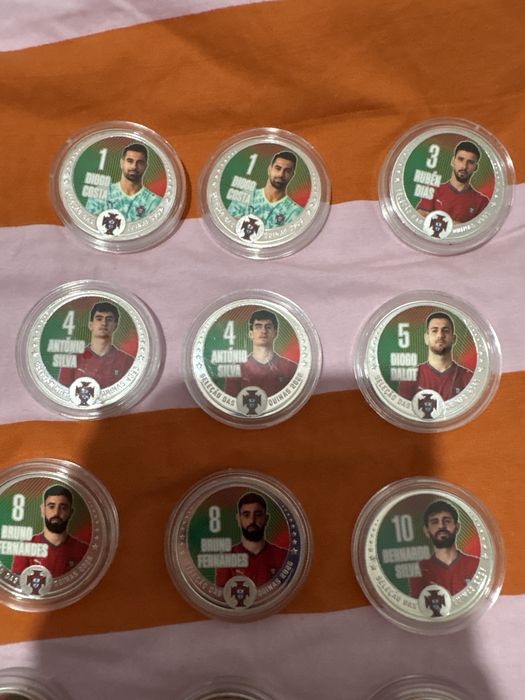 Moedas Coleção Seleçao de portugal