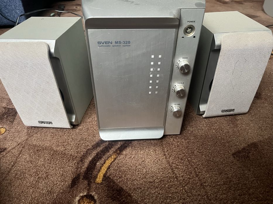 Sven MS-320 — потужна акустика з сабвуфером, відмінний стан