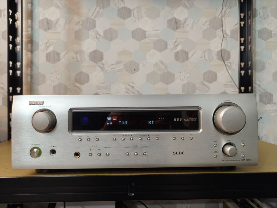 Amplituner Denon DRA-500AE srebrny