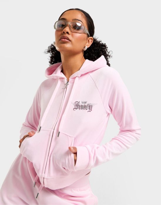 Велюрова зіп кофта рожева Juicy Couture нова оригінал розмір M