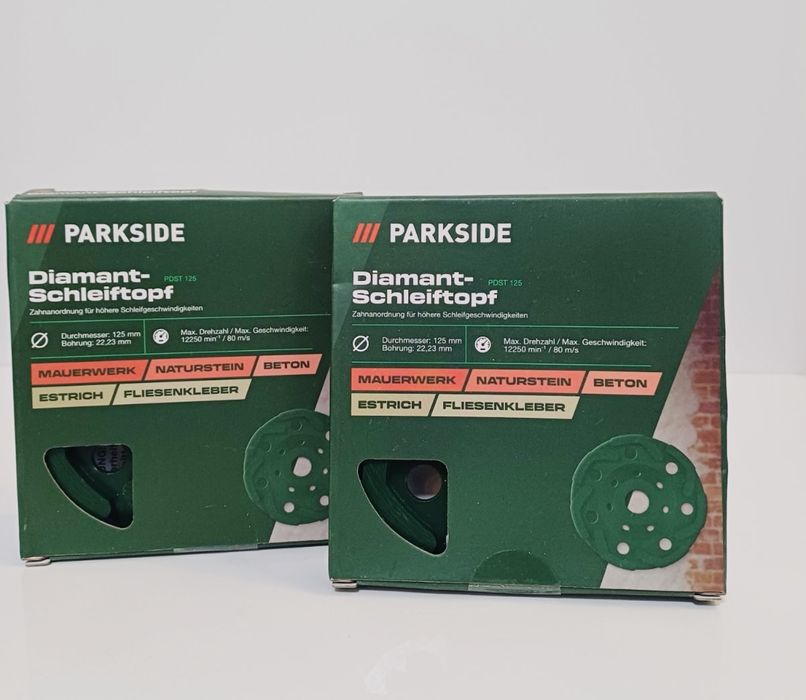 Шліфувальний диск круг з алмазними пластинами Parkside PDST 125