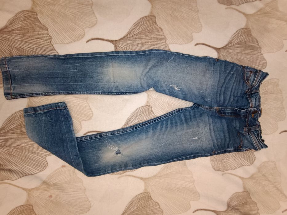 Spodnie Dżinsy Chłopięce George Skinny122-128 cm Wąskie Dziury