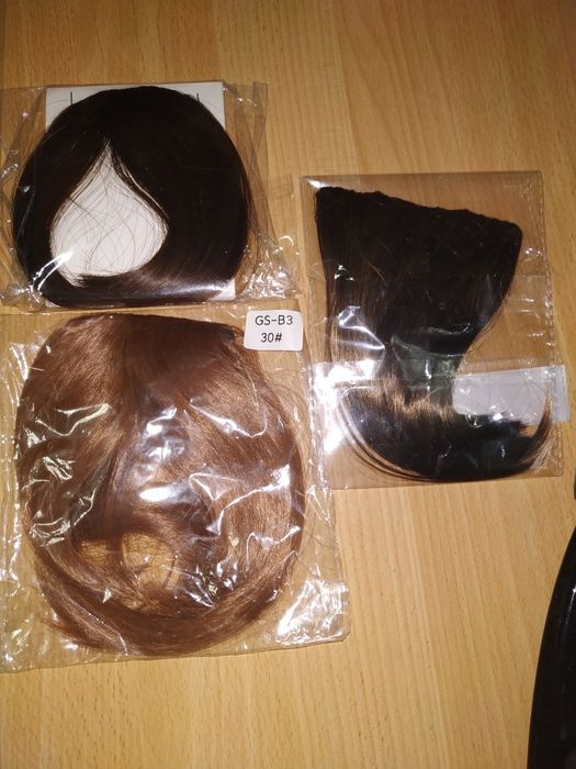 Накладная чёлка, прядь волос, шапочки, сеточки для парика