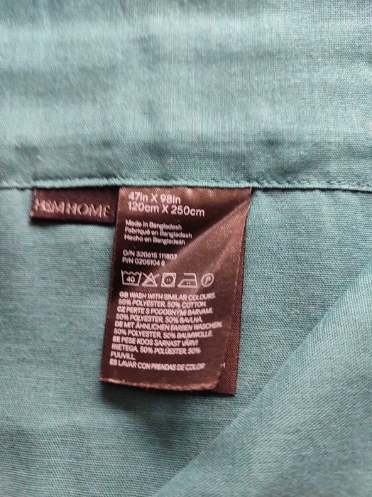 firany turkusowe H&M