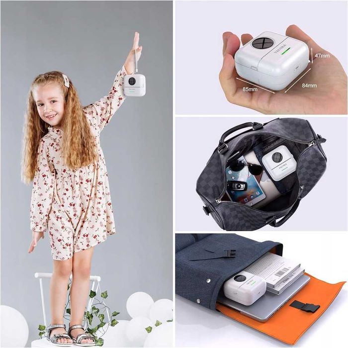 Mini drukarka do smartfona mobilna kieszonkowa drukarka termiczna